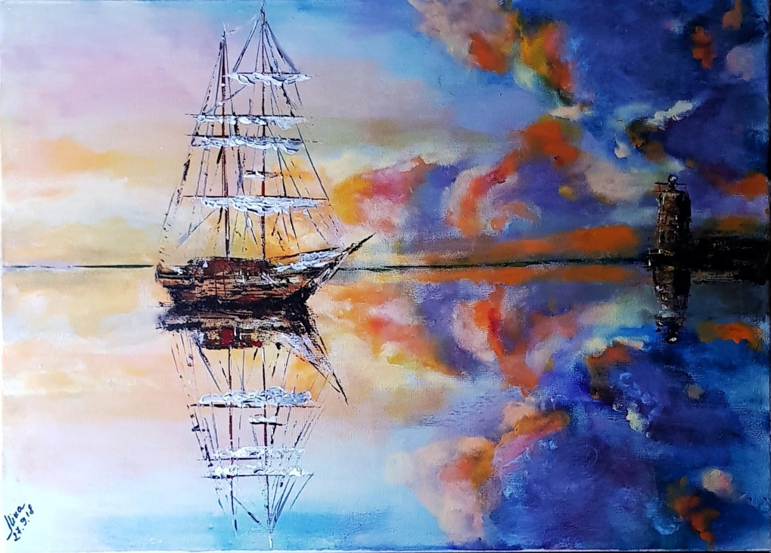 ArteDiAlina.com painting: I'm home